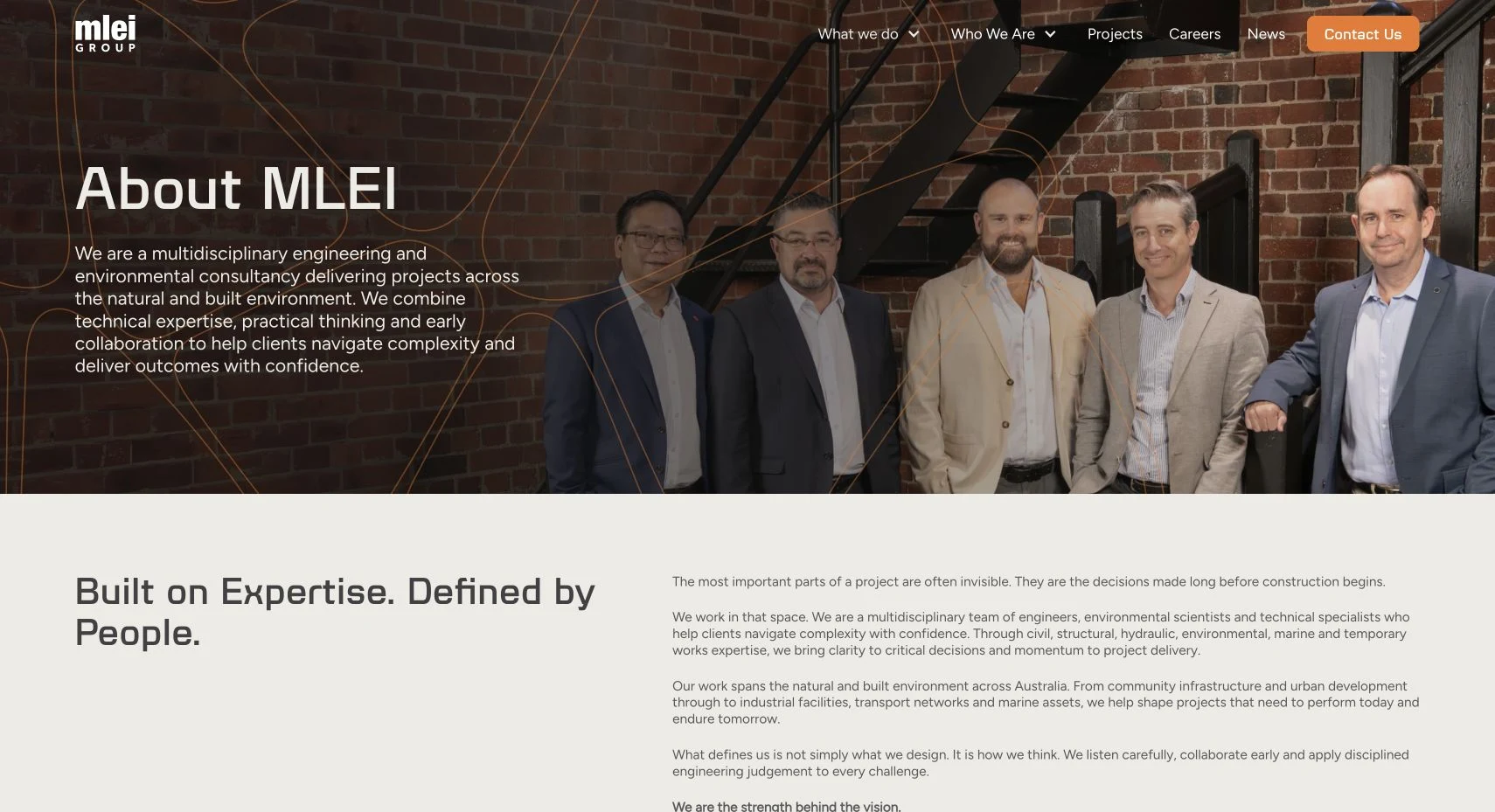 Redesigned MLEI about page